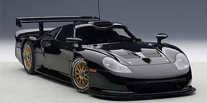 Autoart PORSCHE 911 GT1 PLAIN BLACK 1997 1/18 #AA89770