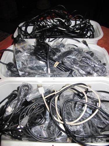 Blackberry USB cables - 154 all brand new! All for 1 bid at R1 start!!