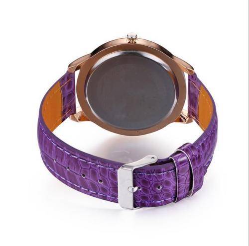 Crystal Diamond Rhinestone Watches - Purple