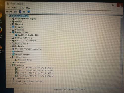 HP i3 250 G1 500GB HD and 4GB Ram