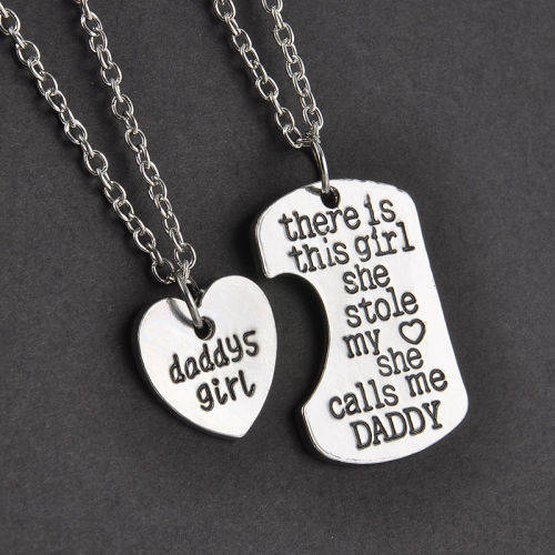 2PC Charm Family Gifts Hot Necklace -  Dady
