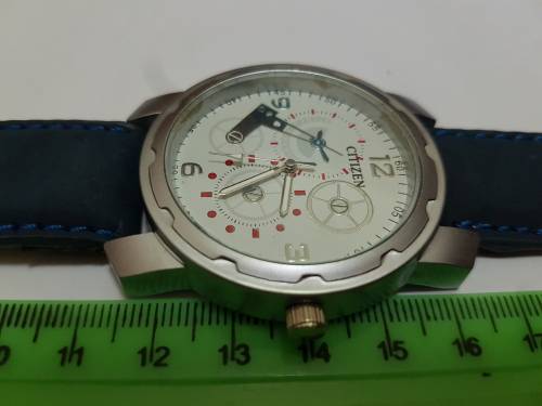 RARE VINTAGE MEN'S CITIZEN QUARTZ 42MM JAPAN MADE WRIST WATCH FOR GENTS WEAR