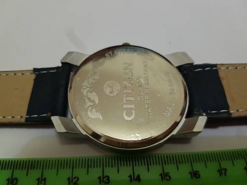 RARE VINTAGE MEN'S CITIZEN QUARTZ 42MM JAPAN MADE WRIST WATCH FOR GENTS WEAR
