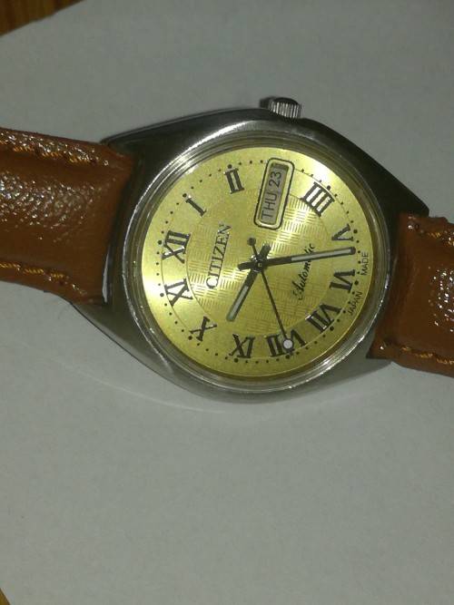 VINTAGE CITIZEN AUTOMATIC JAPAN MEN'S DAY/DATE WATCH