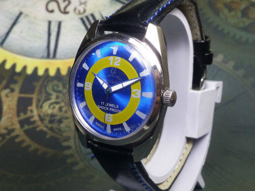 Vintage Cavalry Anglo Swiss Mechanical Handwinding Movement Mens Wrist Watch