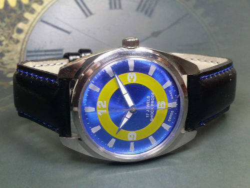 Vintage Cavalry Anglo Swiss Mechanical Handwinding Movement Mens Wrist Watch