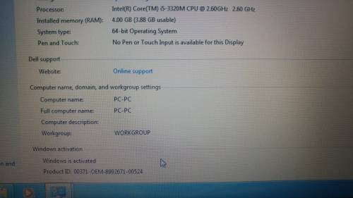 Dell latitude E5430 i5, 320gb and 4gb ram