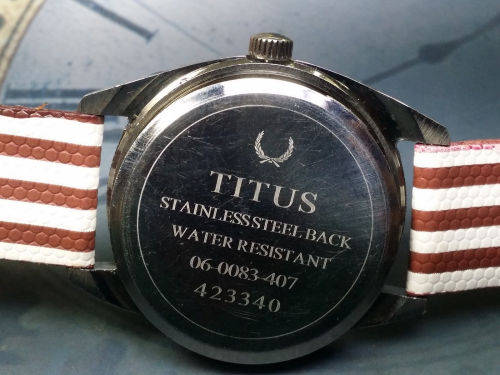 Vintage TITUS Swiss Made Mechanical Handwinding Movement Mens Wrist Watch