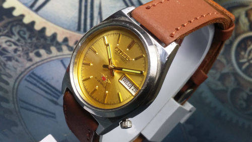 Vintage Citizen 21J Mechanical Automatic Day&Date Movement Mens Wrist Watch