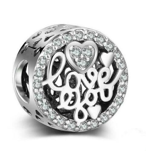 1pcs Silver  European Charm Beads Fit 925 Necklace, Bracelet Pendant Chain