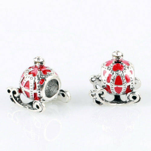1pcs Silver European Charm Beads Fit 925 Necklace Bracelet Pendant Chain