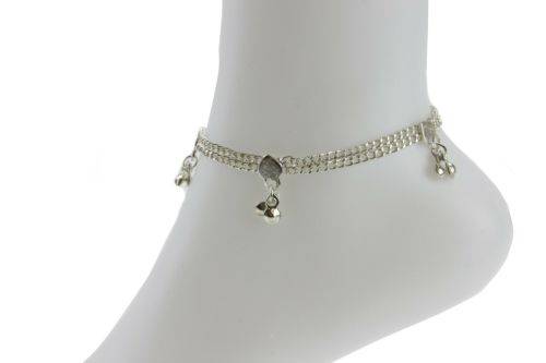 Fashion Jewelry Silver Plated Payal double layer Elegant Ankle