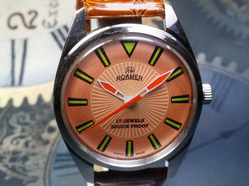 Vintage ROAMER Swiss Made Mechanical Handwinding Movement Mens Wrist Watch