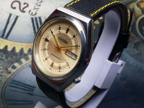 Vintage Citizen 21J Mechanical Automatic Day&Date Movement Mens Wrist Watch- Ref 30