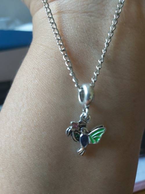 Love Bird Silver European Charm Beads Pendant Necklace