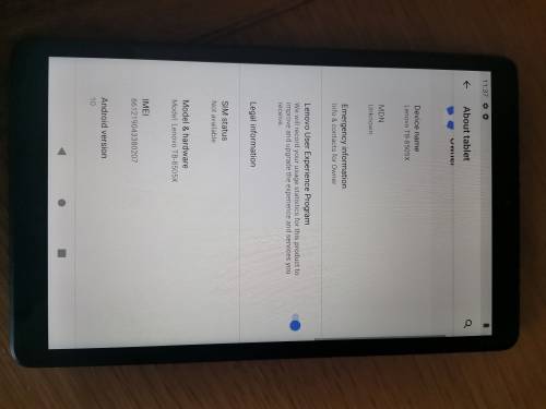 Lenovo TB-8505X 8inch tablet in clean condition