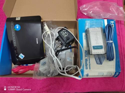 2x D-Link ADSL2+ router and ADSL Modem