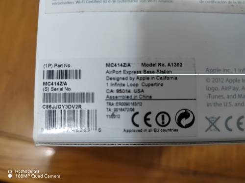 Apple AirPort Express model A1392 2nd Gen