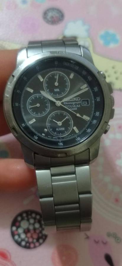 SEIKO Chronograph Titanium 100M - Model 7T62 - OBEO