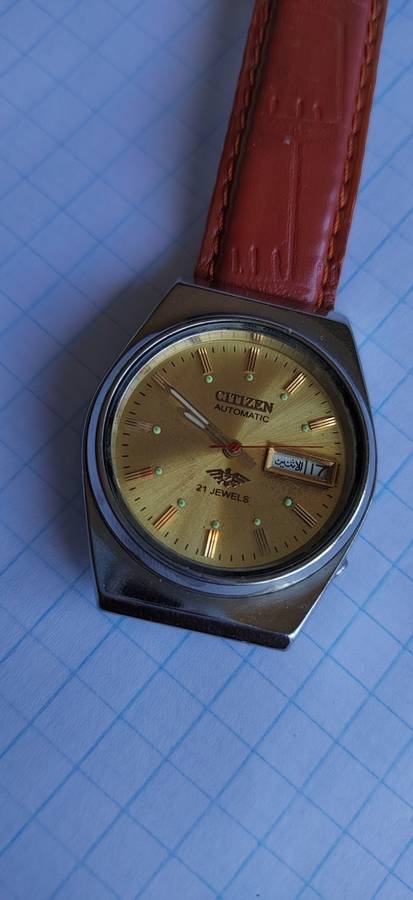 Vintage Citizen 21J Mechanical Automatic Day&Date Movement Mens Wrist Watch