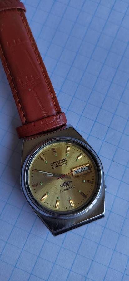 Vintage Citizen 21J Mechanical Automatic Day&Date Movement Mens Wrist Watch