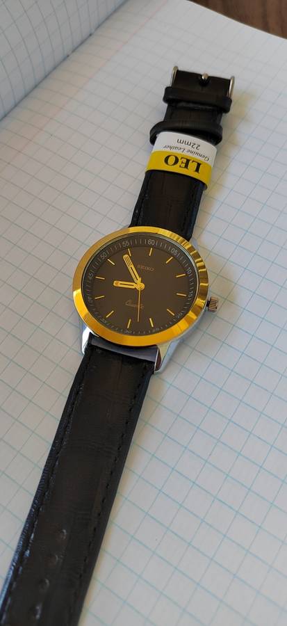 WRIST WATCH QUARTZ BATTERY GENTS MEN WRIST WATCH JAPAN