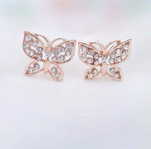9K Rose Gold Filled with AAA CZ Earrings