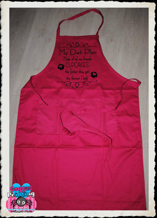 Pink cotton Apron