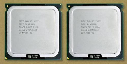 (2) INTEL XEON CPU MATCHING X5355 2.6GHZ PAIR SLAEG