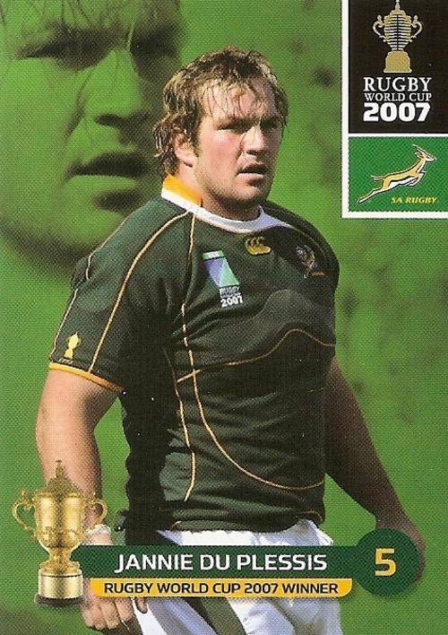 2011 RUGBY WORLD CUP COLLECTION - Jannie Du Plessis 143