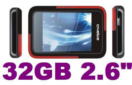 32GB 2.6" MP3 MP4 FM USB Flash Movie Player