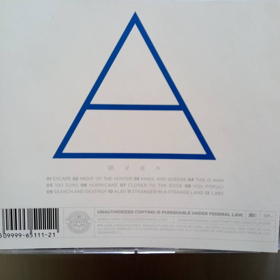 Thirty Seconds to Mars (CD) This Is War