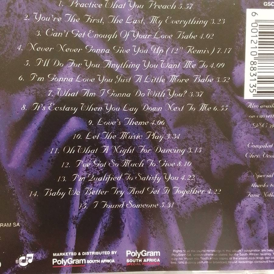 Barry White (CD) Can`t Get Enough Of Your Love - The Best Of