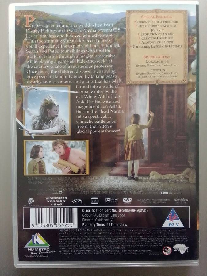 The Chronicles Of Narnia (DVD) The Lion, The Witch And The Wardrobe
