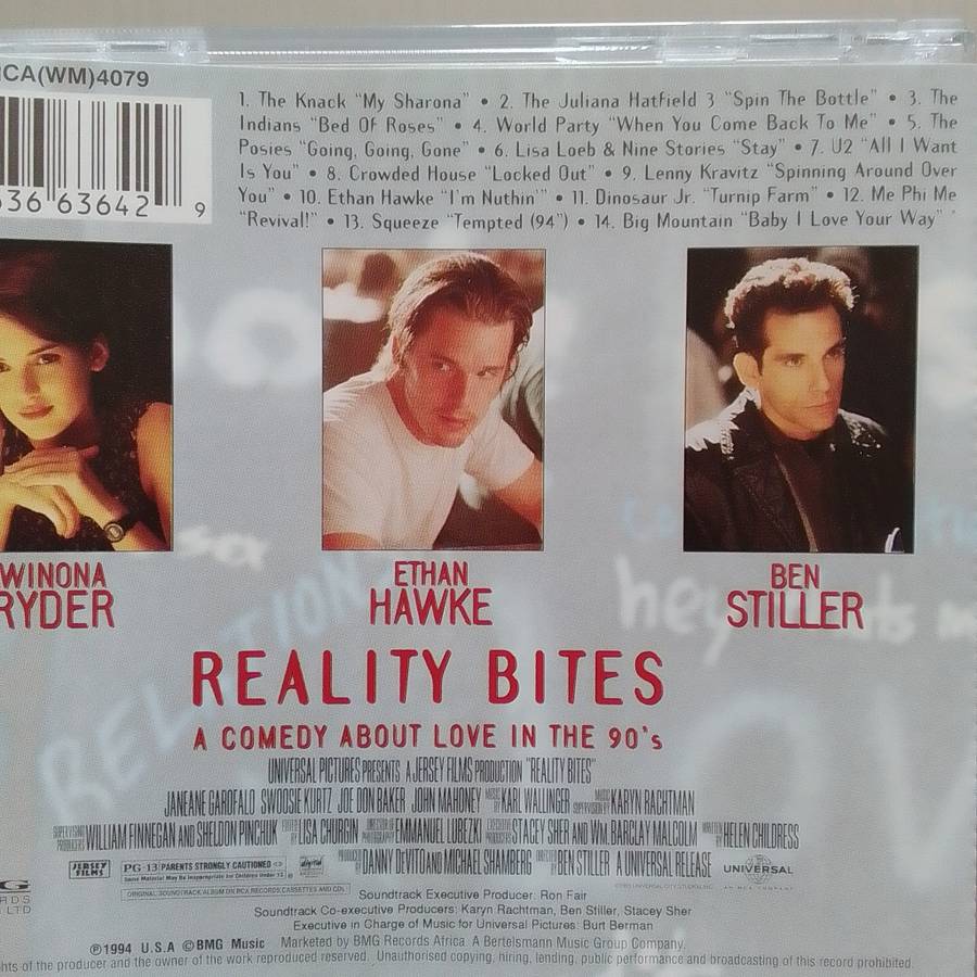 Reality Bites (CD) Original Motion Picture Soundtrack