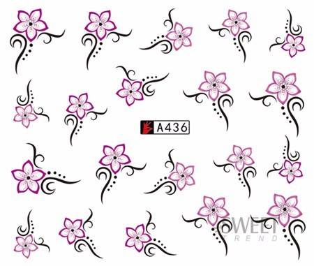 Nail Art Water Decal Stickers Sheet  436