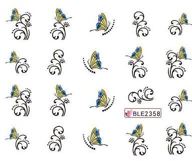 Nail Art Water Decal Stickers Sheet 2358