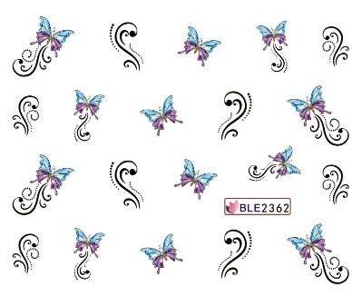 Nail Art Water Decal Stickers Sheet 2362