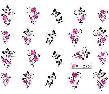 Nail Art Water Decal Stickers Sheet 2363