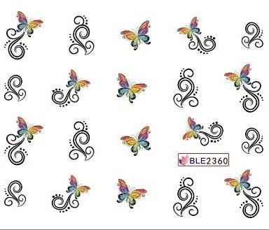 Nail Art Water Decal Stickers Sheet 2360