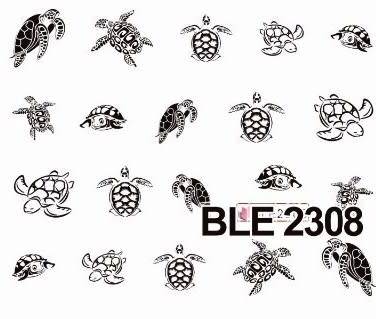 Nail Art Water Decal Stickers Sheet 2308
