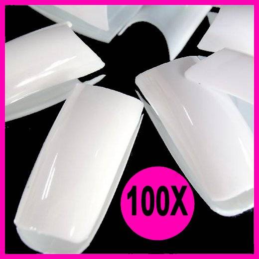 *CRAZY1WEEK SALE!!!* 100x White Nails Gel Acrylic French Art Tips