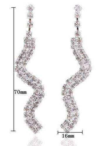 Exquisite!! * Fine Wedding Evening Prom Diamante Earrings*