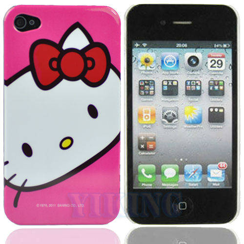 Hot!! *Pink Hello Kitty Hard Case Cover Skin For Apple iPhone 4 4G 4S*