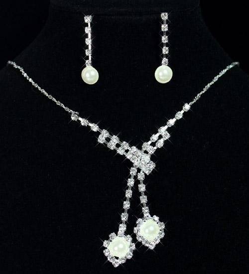 Stunning!! *Evening Wedding Crystal Diamante Necklace & Earring Set*