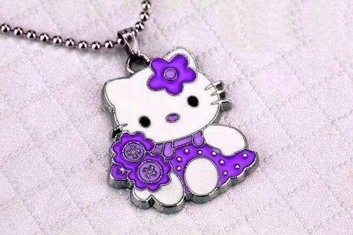 Cute! * .925 Sterling Silver Necklace with Hello Kitty Charm Pendant *
