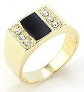 * 9k Gold Men's Ring Band Size 10 / T *