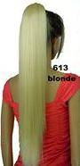 Hot!! Clip on Straight Ponytail Hair Extension Blonde #613