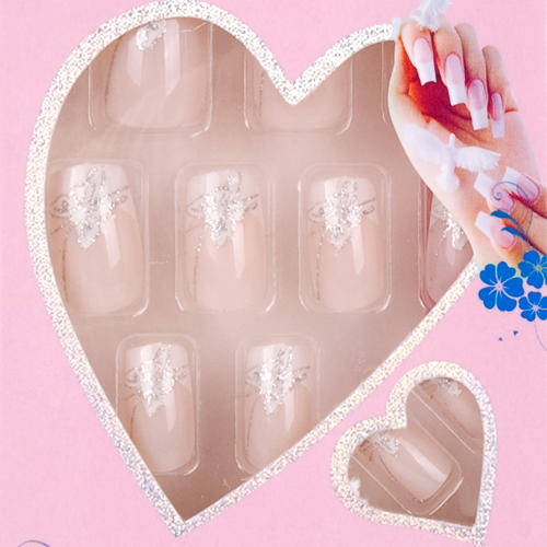 24pcs Pre Design Gel Acrylic Full Nails Tips