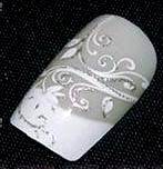 24pcs Pre Design Gel Acrylic Full Nails Tips